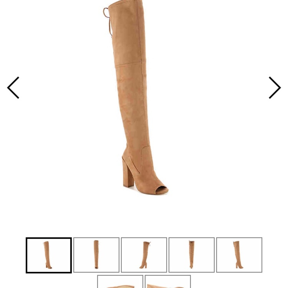 Peep Toe Over The Knee Boots